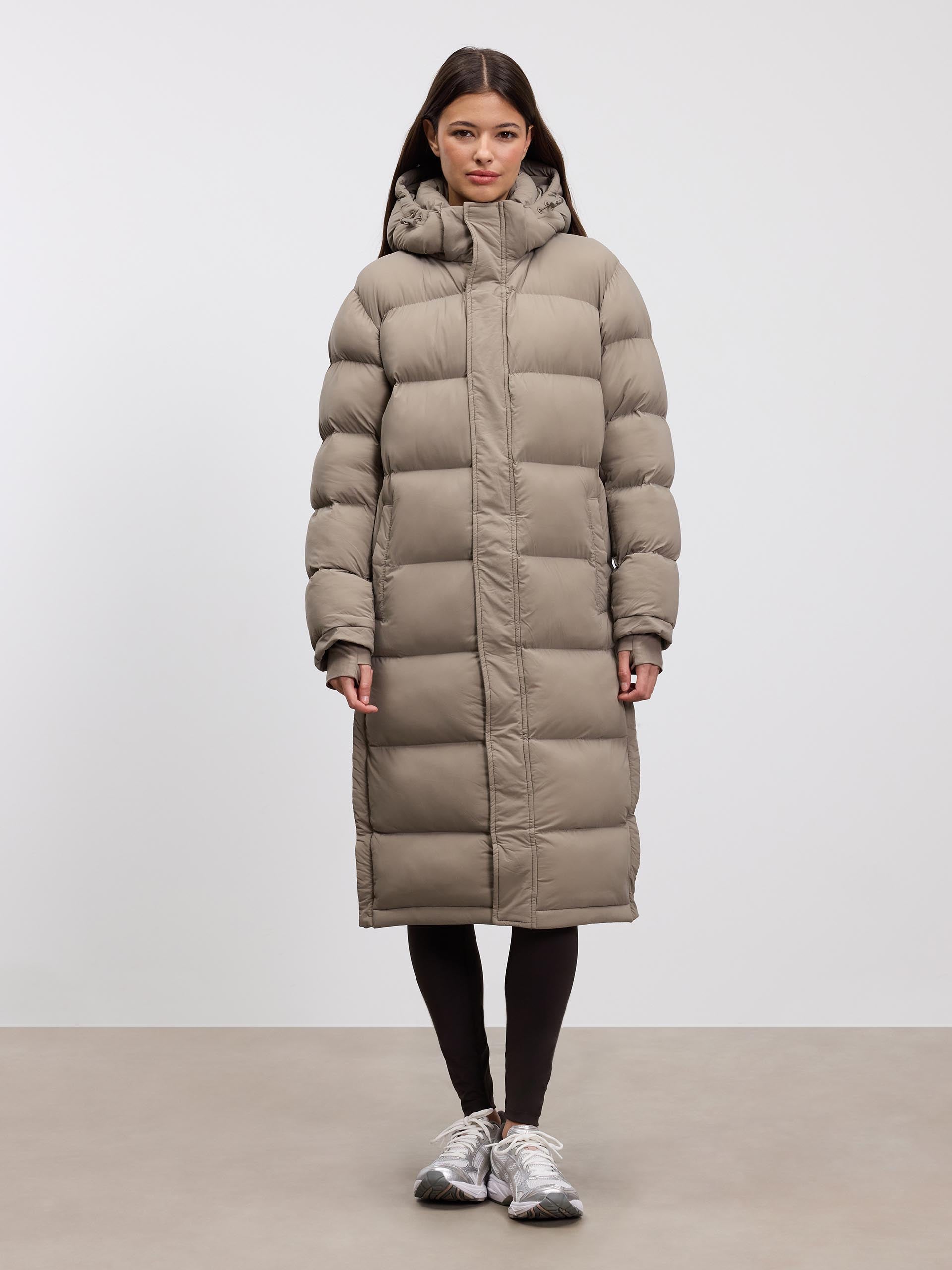 Women’s Long Puffer Coat – Full-Length Warm Winter Jacket