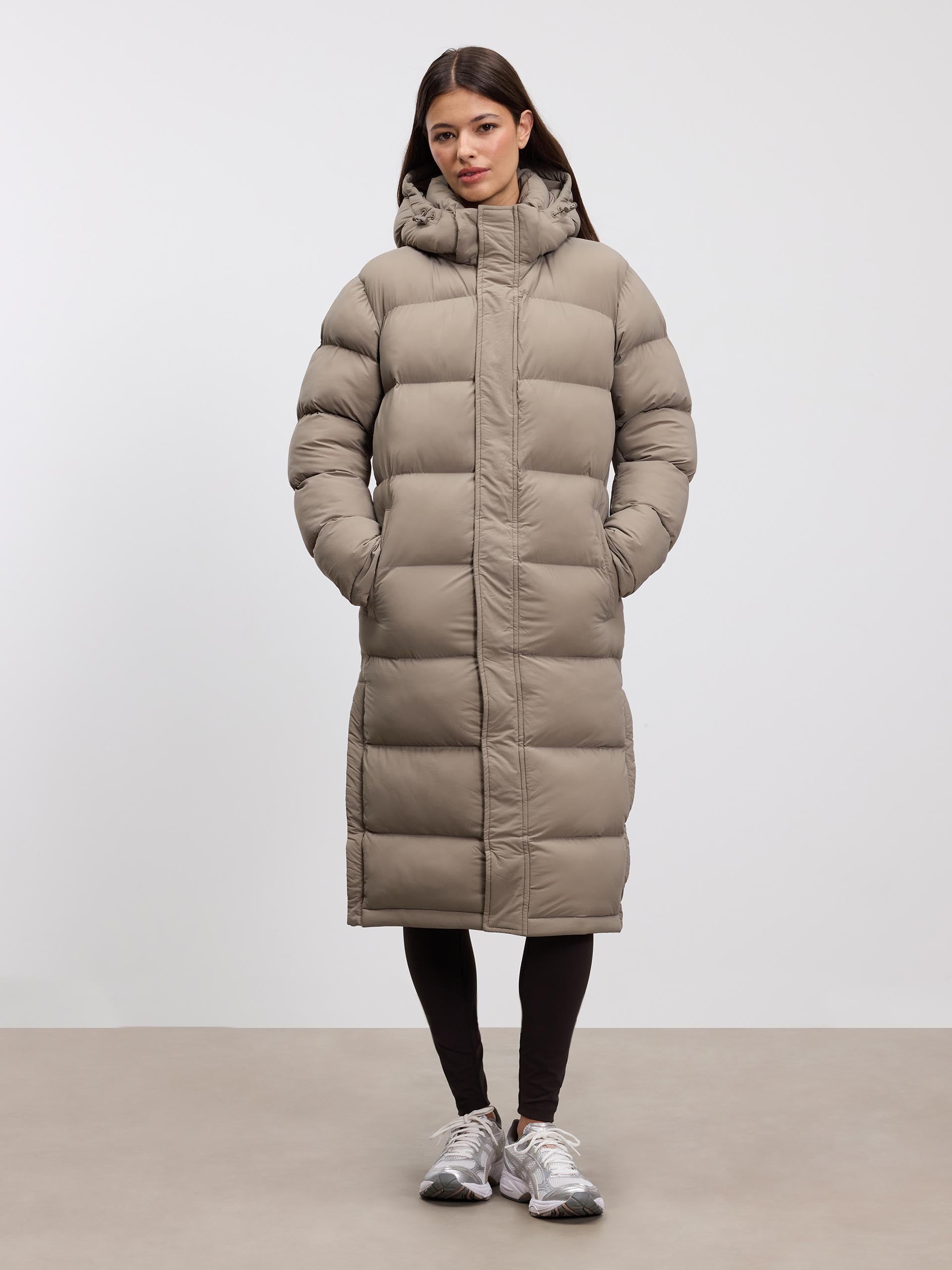 Women’s Long Puffer Coat – Full-Length Warm Winter Jacket