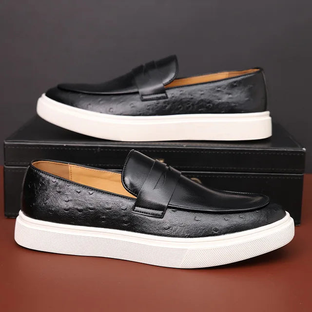 Men’s Premium Leather Loafers – Modern Elegance with Casual Comfort