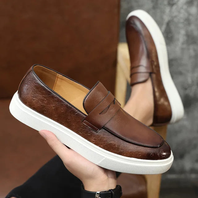 Men’s Premium Leather Loafers – Modern Elegance with Casual Comfort