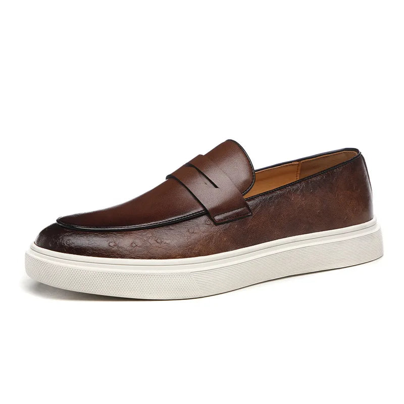 Men’s Premium Leather Loafers – Modern Elegance with Casual Comfort