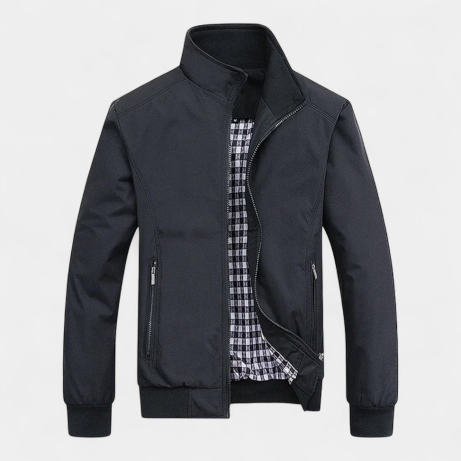 Men’s Lightweight Casual Stand Collar Jacket – Windproof, Stylish & Comfortable