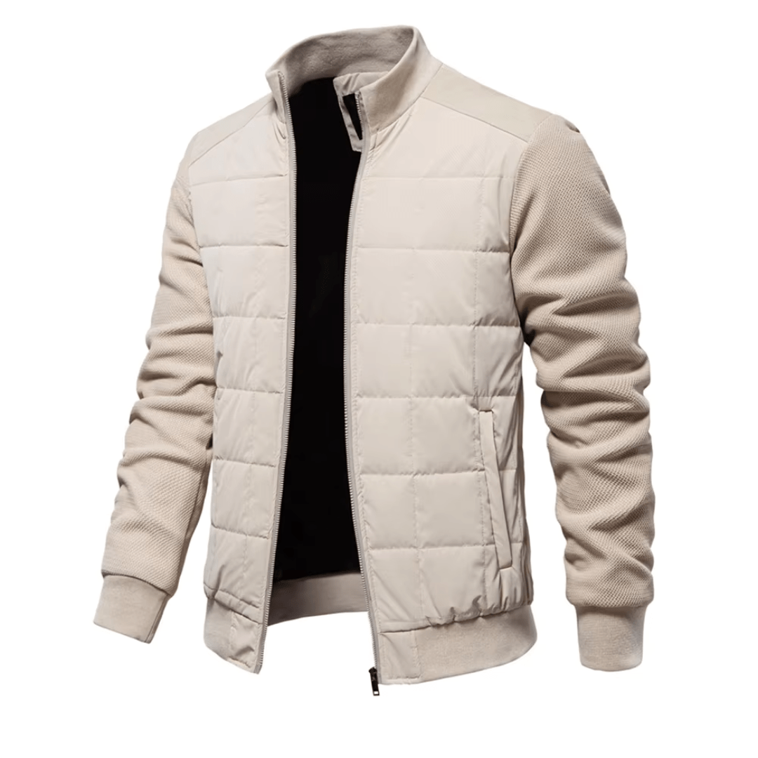 Men’s Hybrid Puffer Jacket – Quilted Warmth & Smart Casual Style