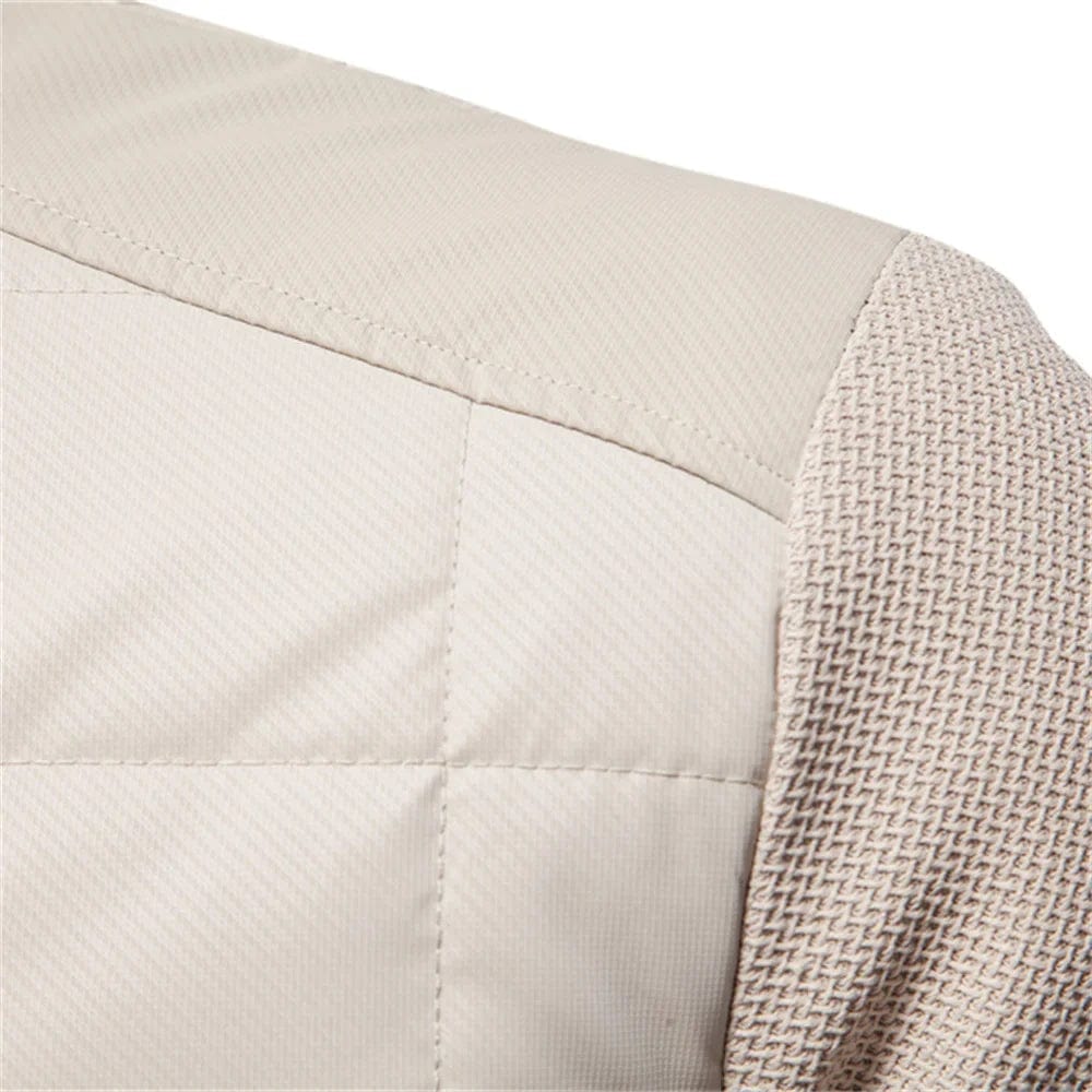 Men’s Hybrid Puffer Jacket – Quilted Warmth & Smart Casual Style