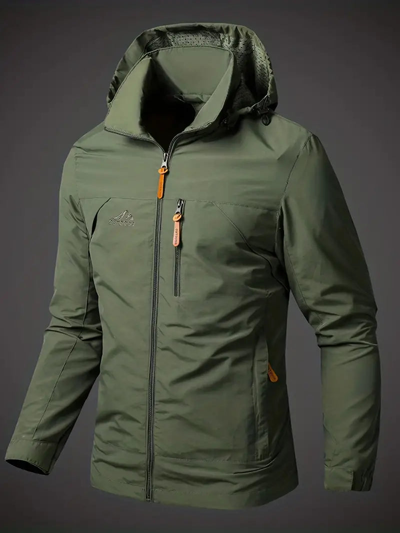 Men’s Lightweight Outdoor Windbreaker – Waterproof & Breathable Design