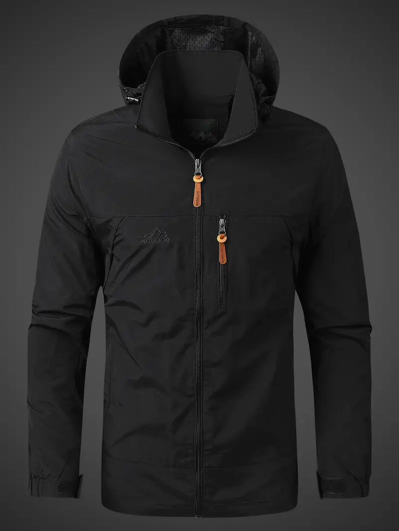 Men’s Lightweight Outdoor Windbreaker – Waterproof & Breathable Design