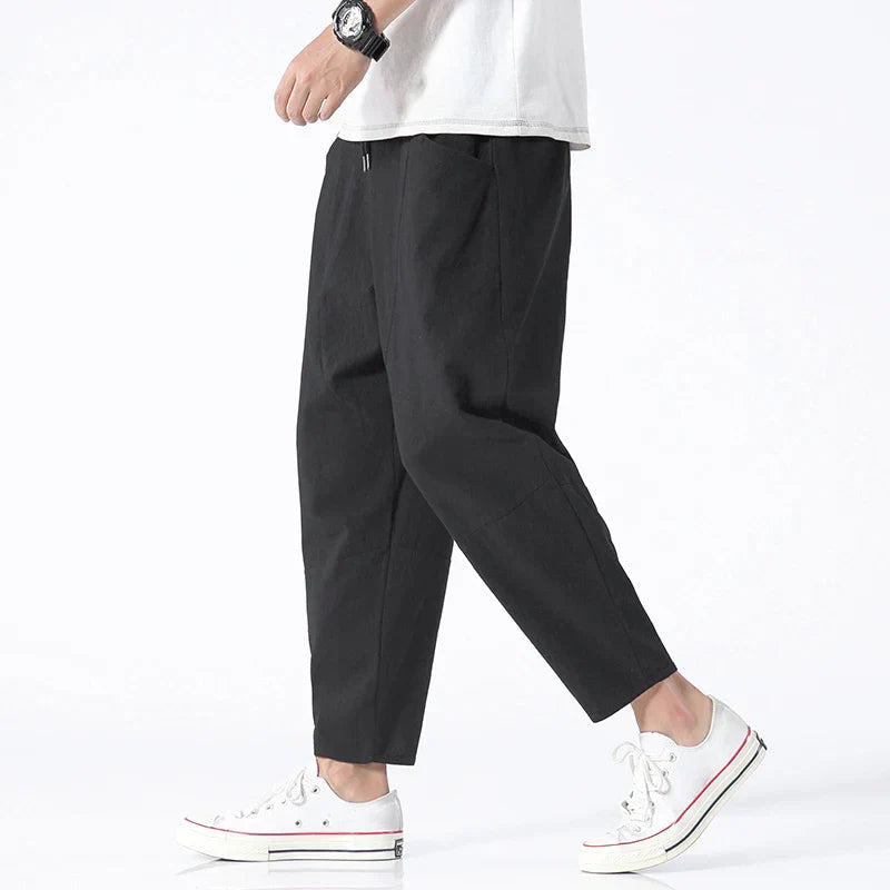 Men’s Relaxed Cropped Pants – Minimal Comfort Fit