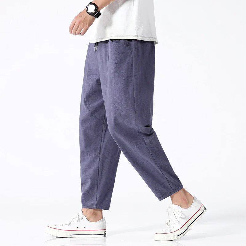 Men’s Relaxed Cropped Pants – Minimal Comfort Fit