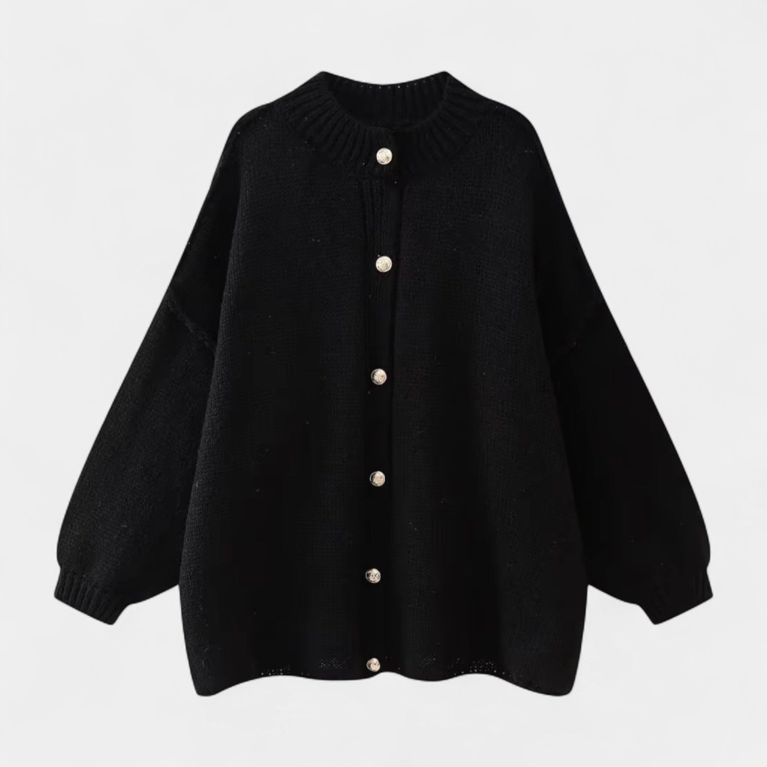 Women’s Button-Front Knit Cardigan – Relaxed Fit