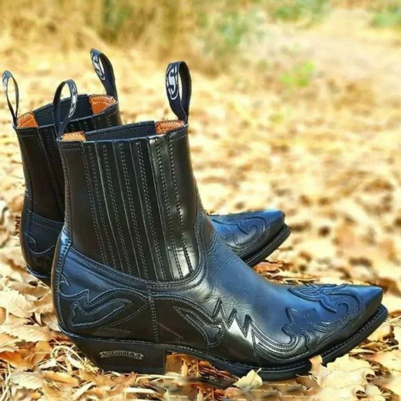 Men’s Western Leather Boots – Classic Cowboy Style with a Modern Edge