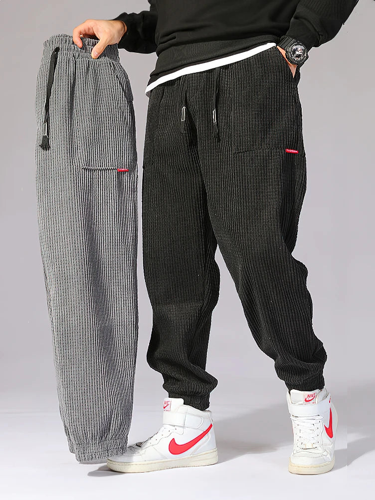 Men’s Corduroy Jogger Trousers – Relaxed Fit & Street Style