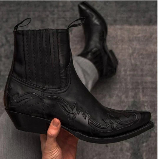 Men’s Western Leather Boots – Classic Cowboy Style with a Modern Edge