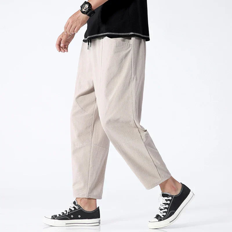 Men’s Relaxed Cropped Pants – Minimal Comfort Fit