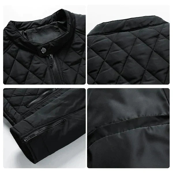 Men’s Quilted Biker Jacket – Lightweight, Stylish & All-Season Comfort