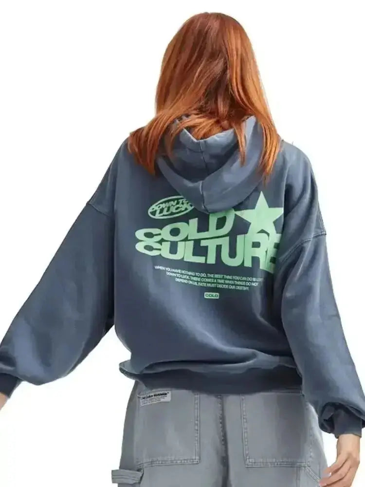 ColdCulture Oversized Graphic Hoodie – Streetwear Unisex Pullover