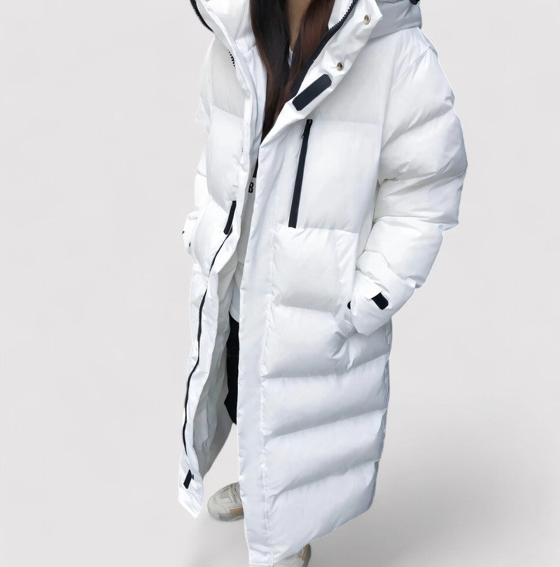 Women’s Long Puffer Coat – Ultra Warm Winter Hooded Edition