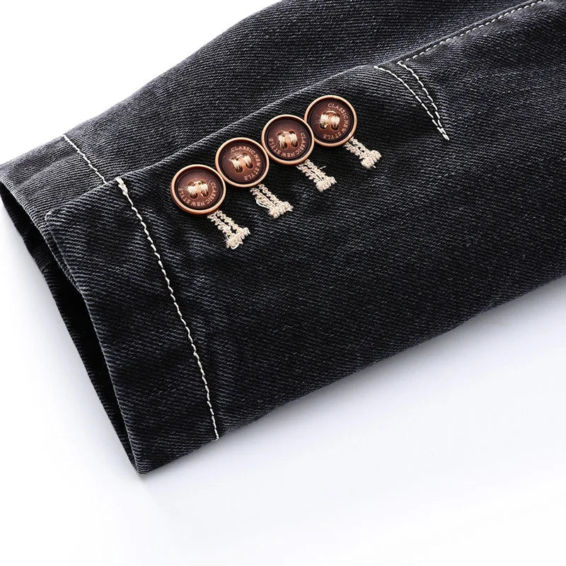 Men’s Casual Denim Blazer – Lightweight, Modern & Smart-Casual Style