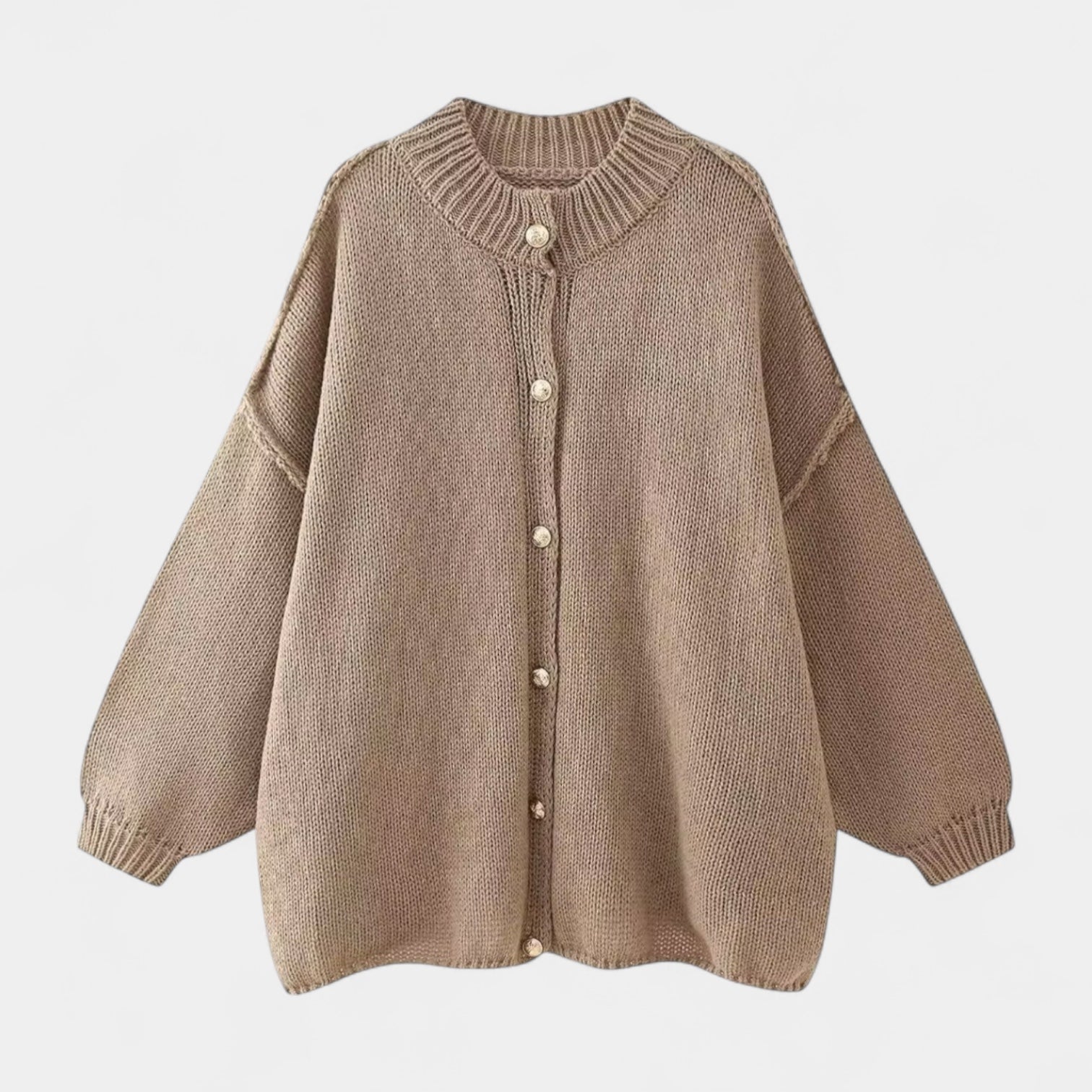 Women’s Button-Front Knit Cardigan – Relaxed Fit