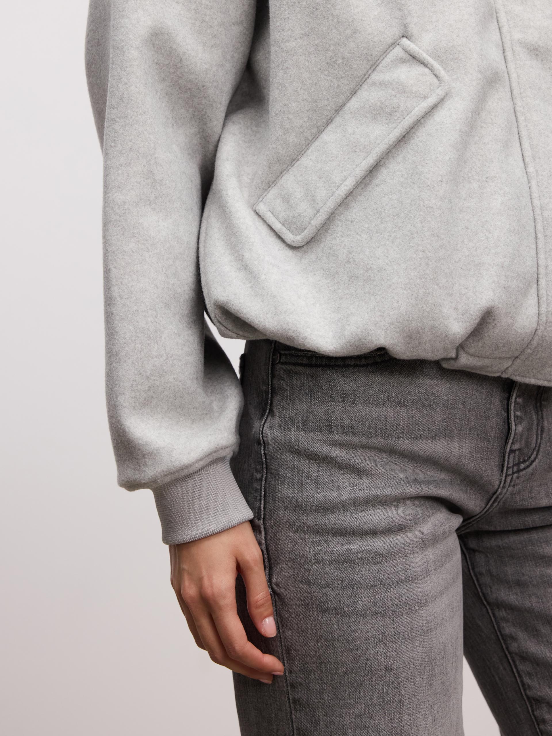 Women’s Oversized Bomber Jacket – Soft Casual Everyday Coat