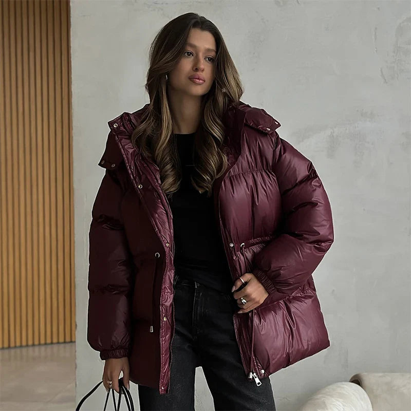 EleganceShield Women’s Puffer Coat