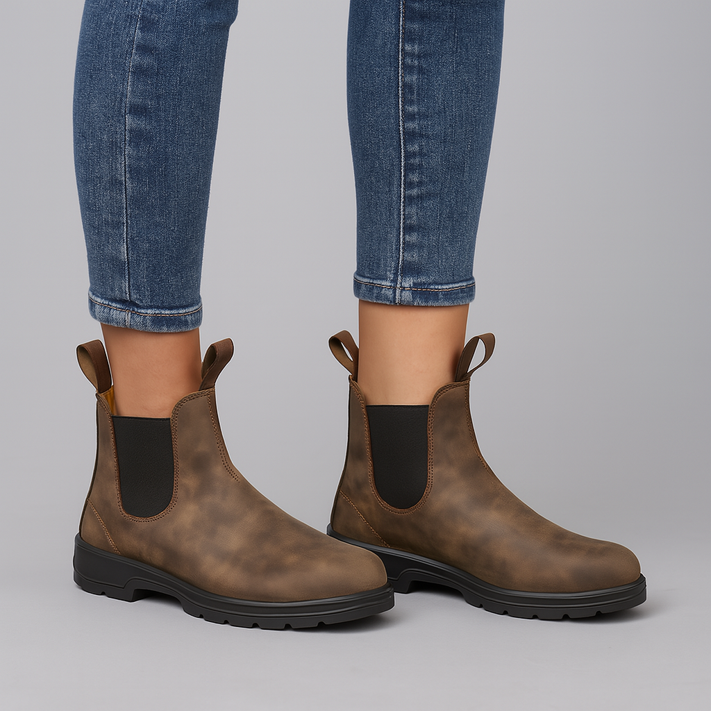 Women’s Waterproof Chelsea Boots – Slip-On Outdoor Ankle Boots