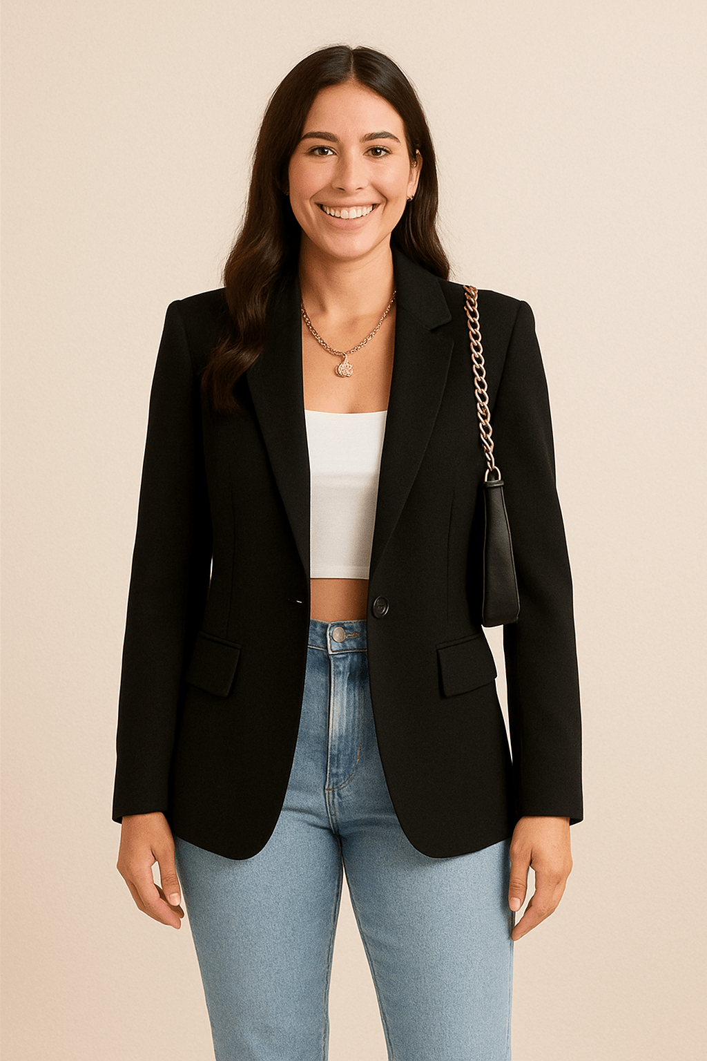 ChicTailor Women’s Fitted Blazer – Elegant Single-Breasted Jacket