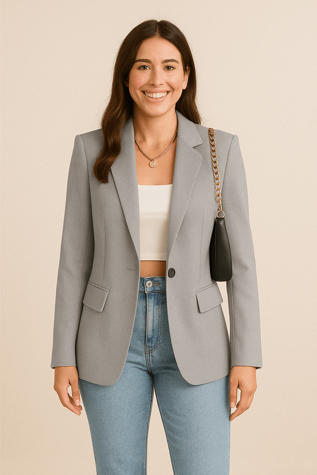 ChicTailor Women’s Fitted Blazer – Elegant Single-Breasted Jacket