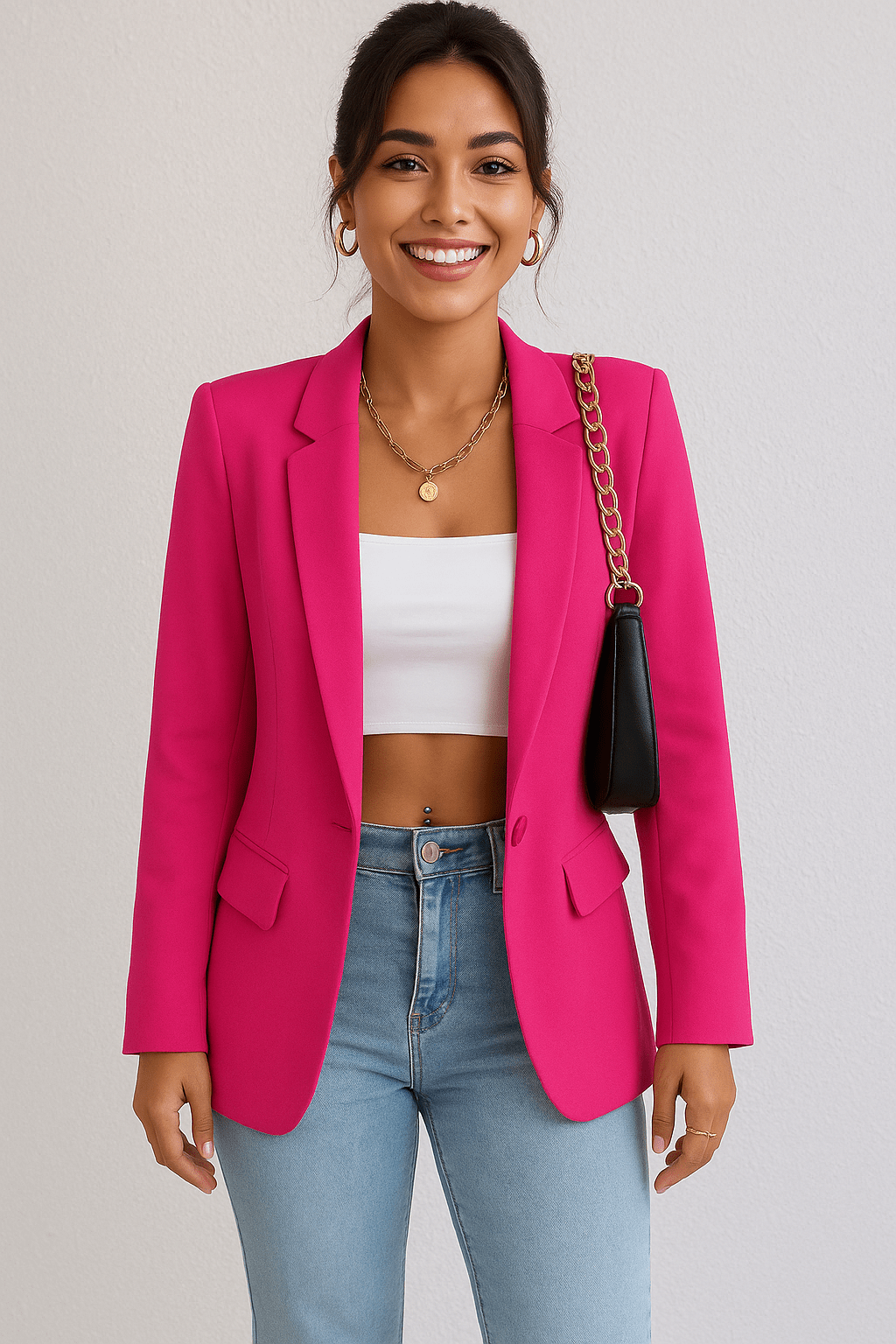 ChicTailor Women’s Fitted Blazer – Elegant Single-Breasted Jacket