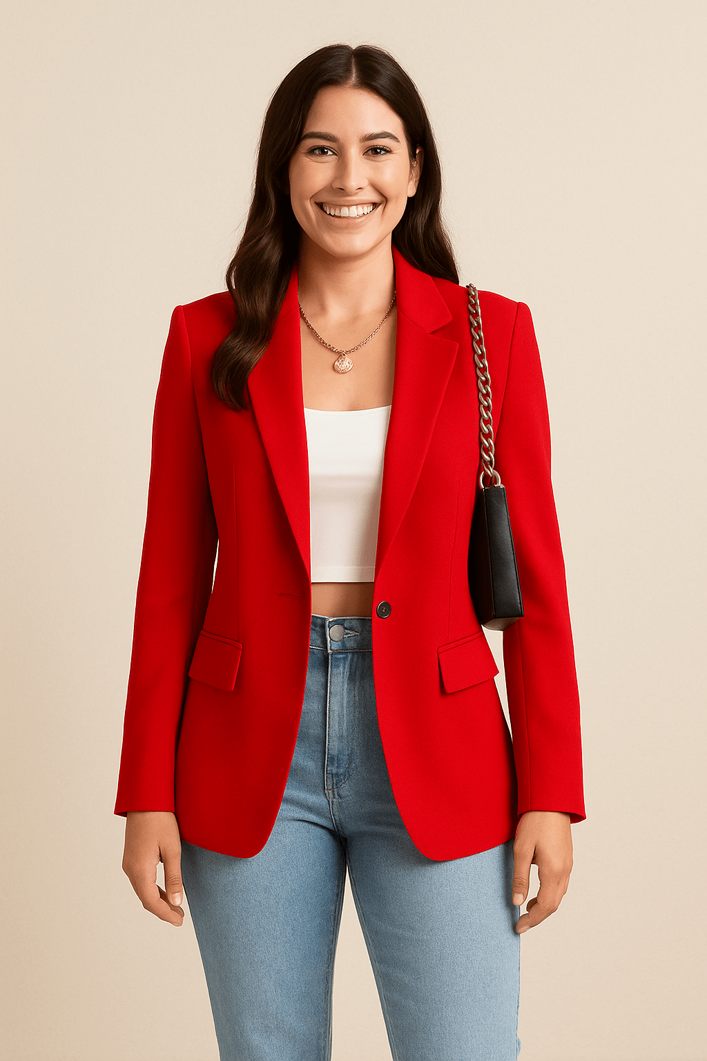 ChicTailor Women’s Fitted Blazer – Elegant Single-Breasted Jacket