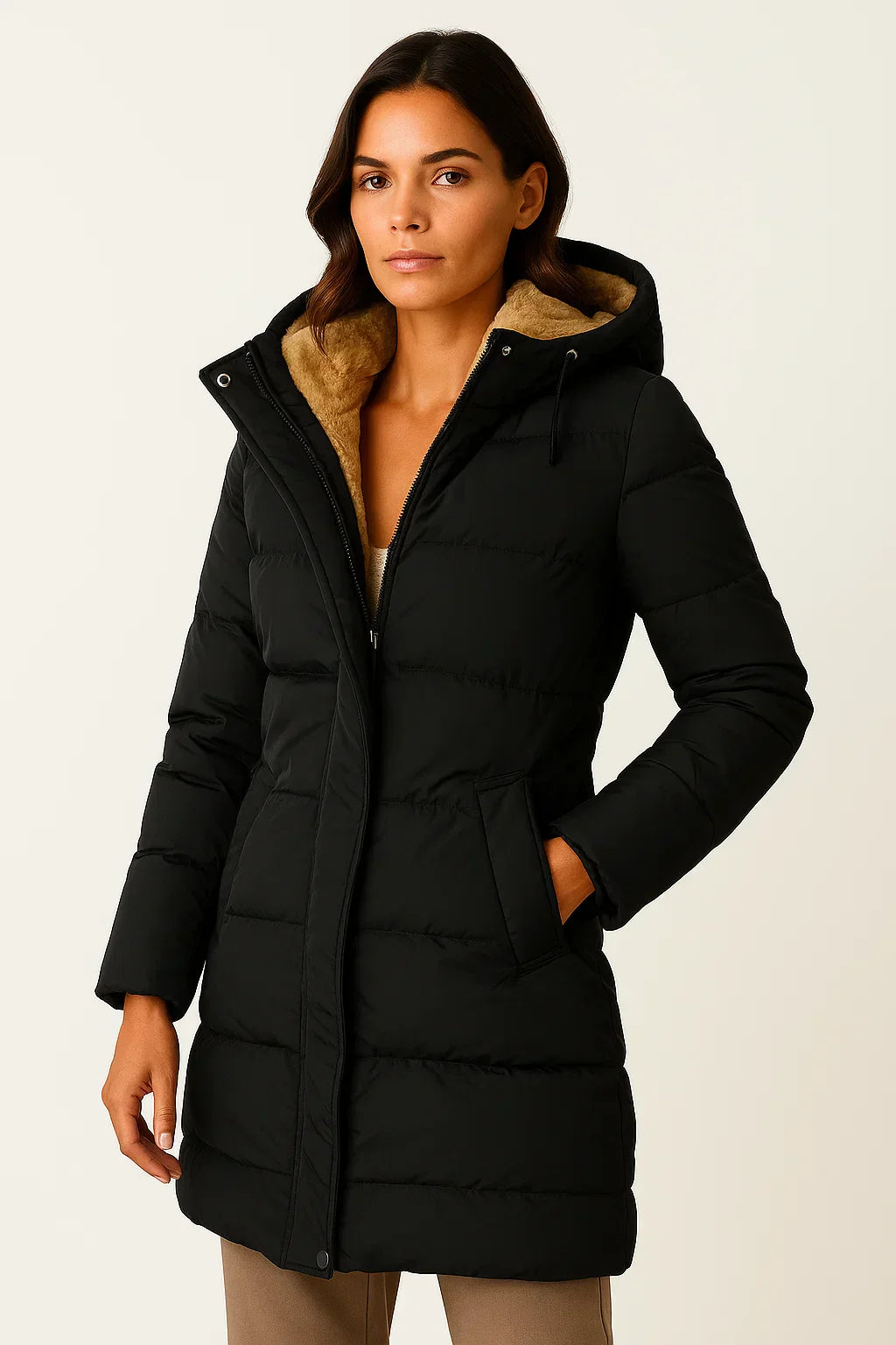 Women's Long Puffer Coat – Ultra-Warm Winter Jacket with Hood