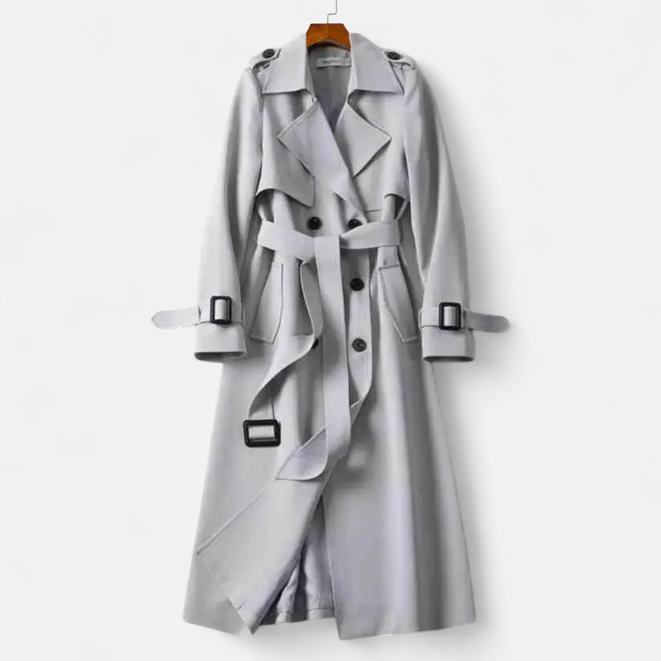 Premium Long Trench Coat – Women’s Classic Tailored Elegance