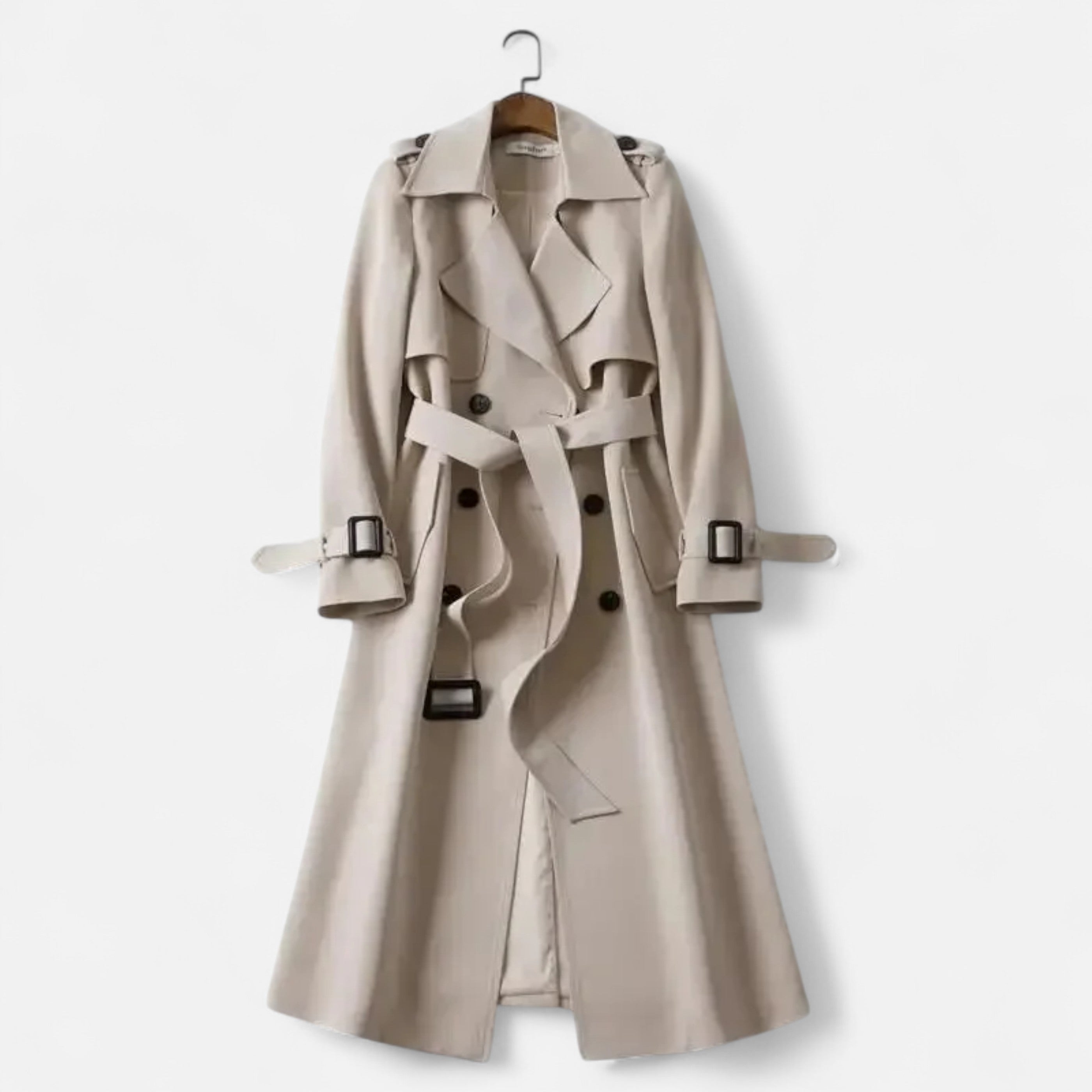 Premium Long Trench Coat – Women’s Classic Tailored Elegance