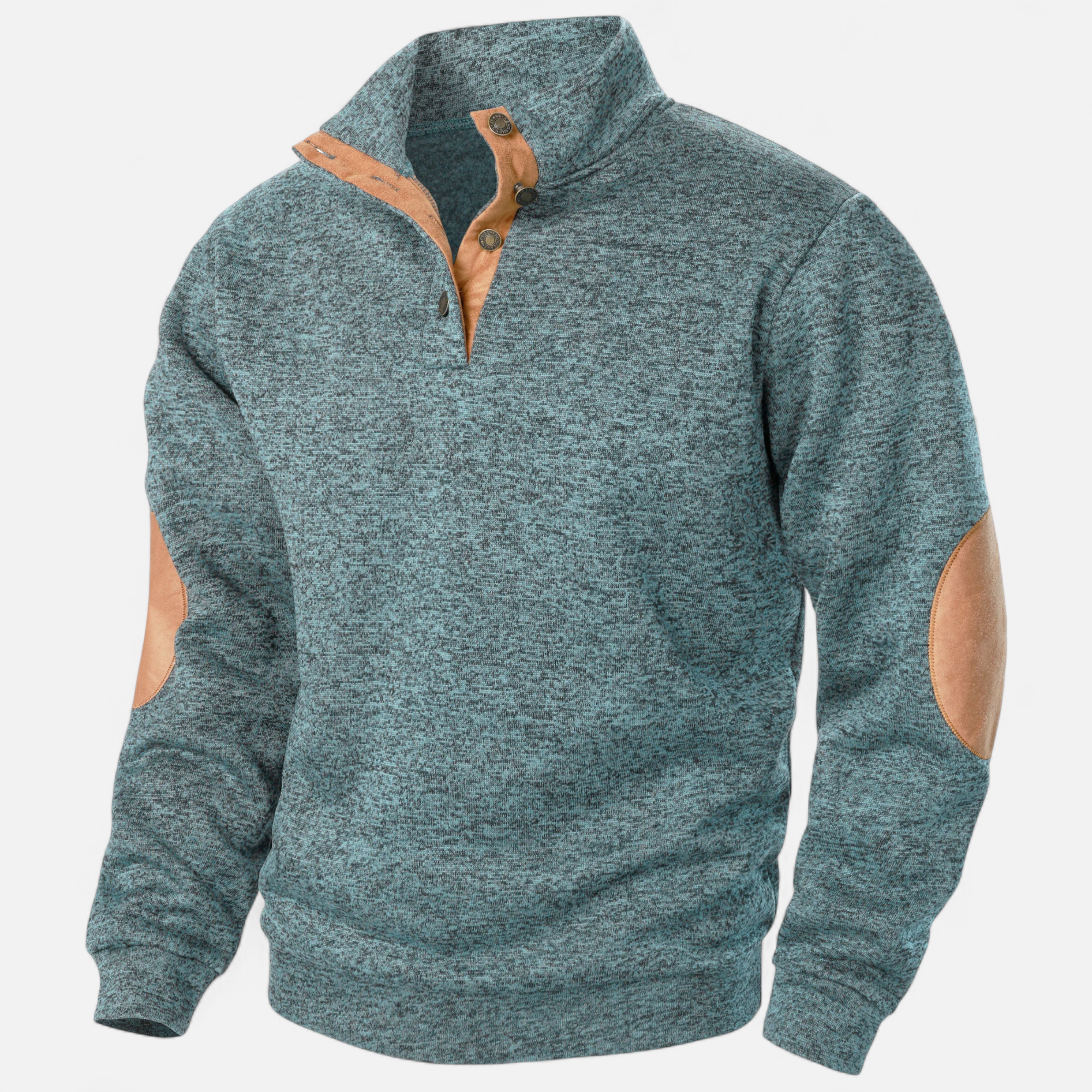 Heritage Quarter-Button Knit Sweater – Warm Rustic Style