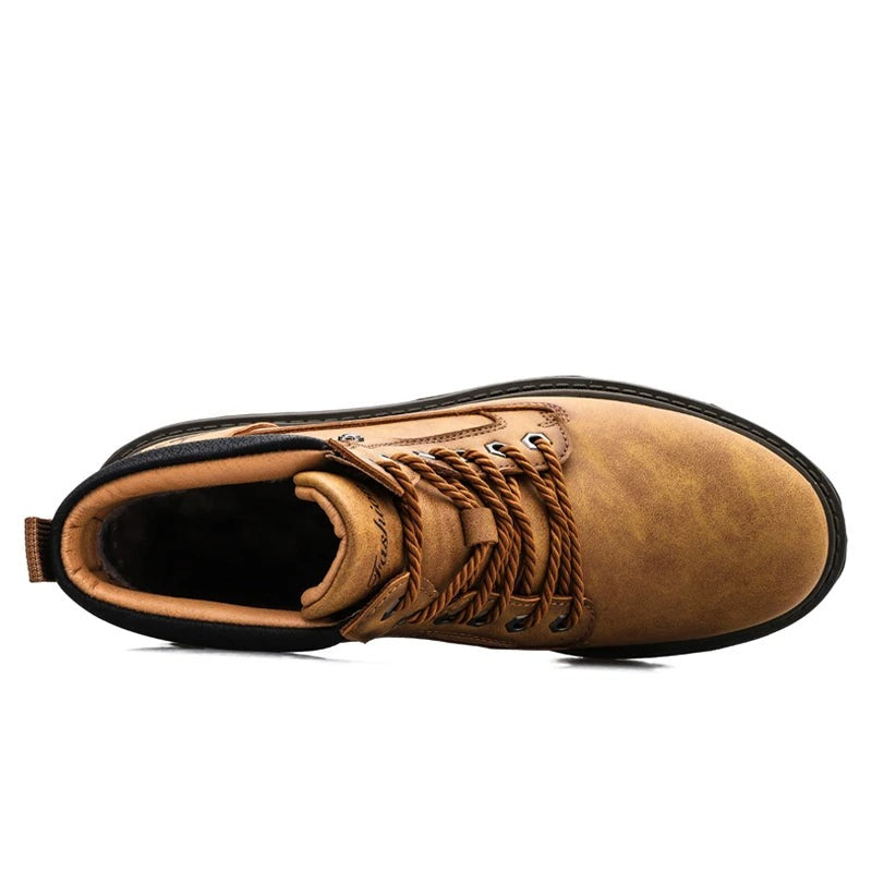 Rugged Outdoor Leather Boots – Durable Men’s Work & Casual Ankle Boots