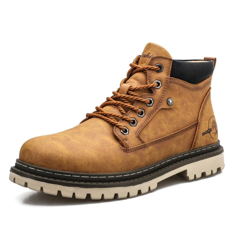 Rugged Outdoor Leather Boots – Durable Men’s Work & Casual Ankle Boots