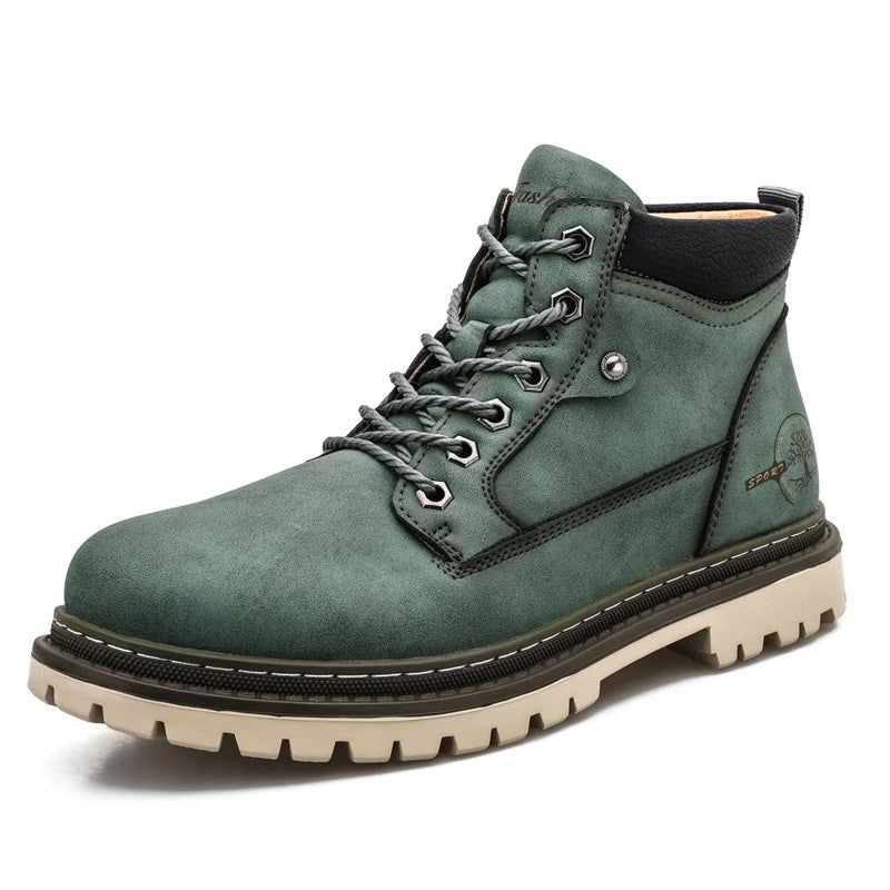 Rugged Outdoor Leather Boots – Durable Men’s Work & Casual Ankle Boots