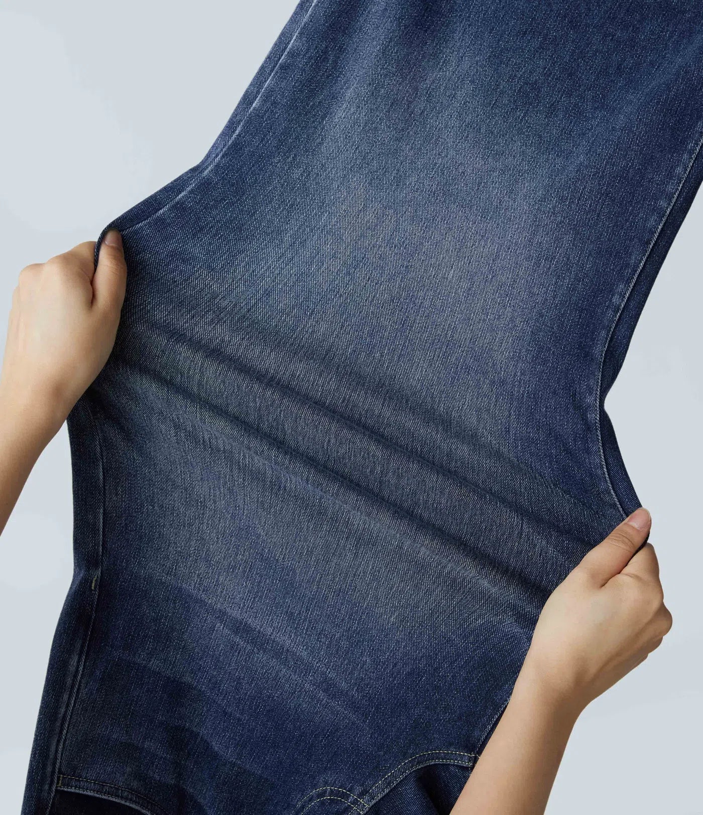 Women’s High-Rise Stretch Wide-Leg Jeans – Soft Comfort Waistband