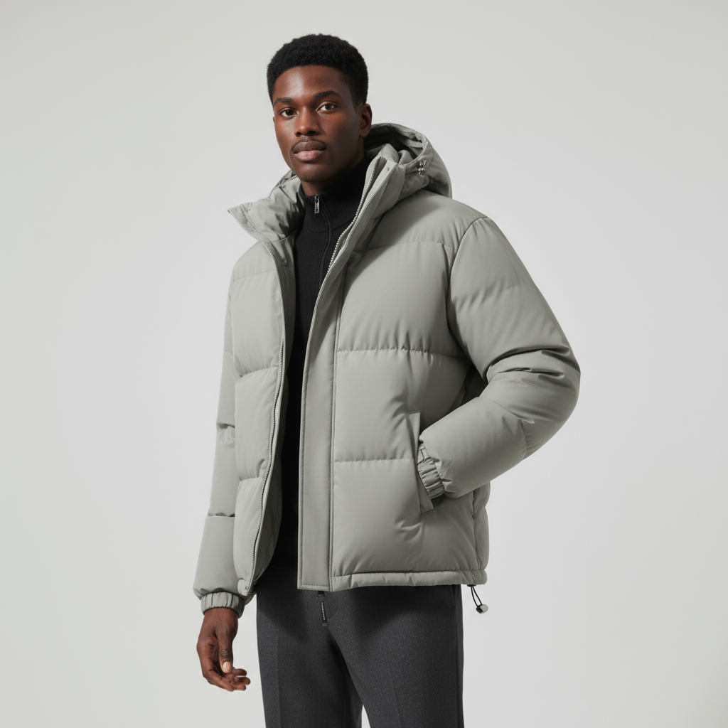 Men’s Essential Puffer Jacket – Warm Lightweight