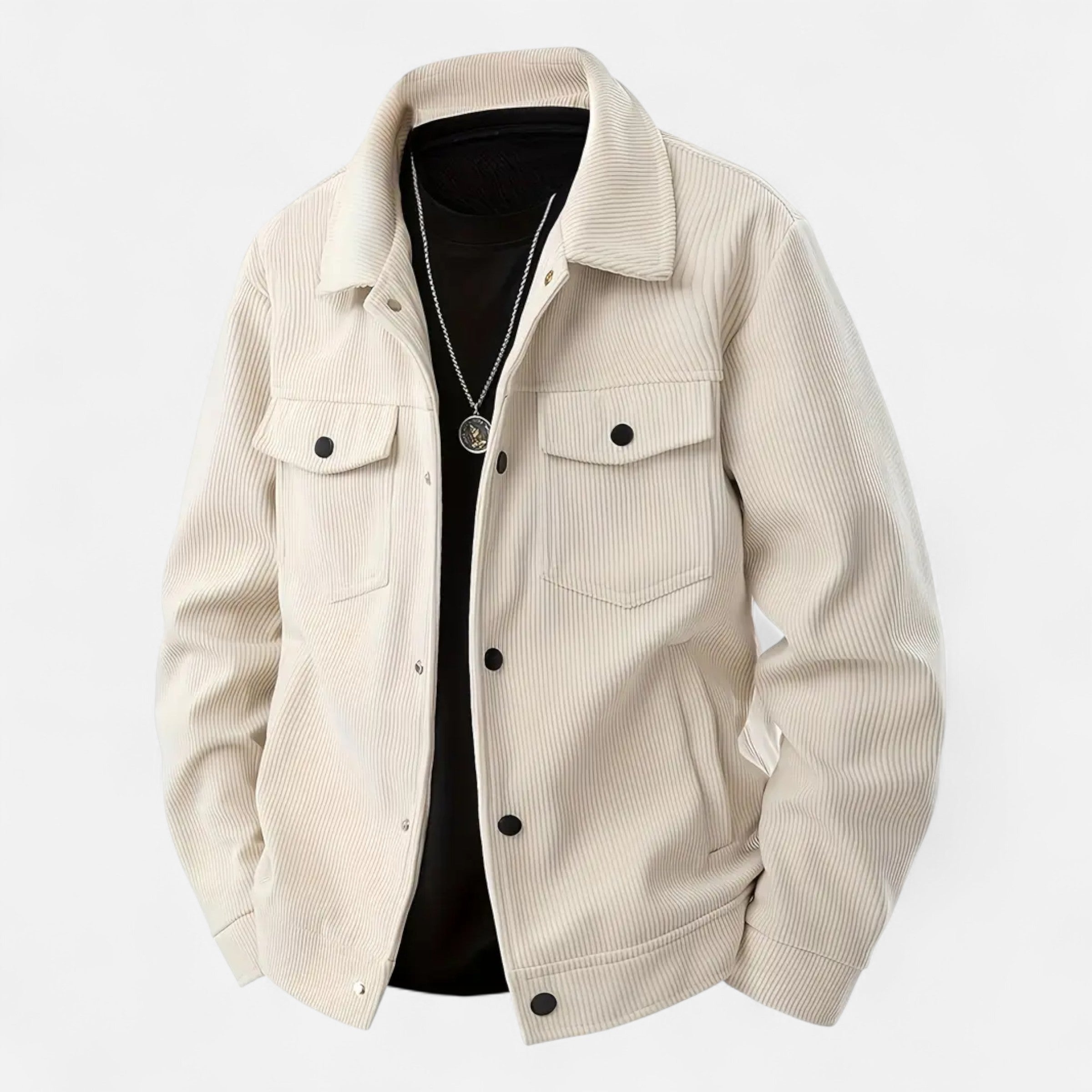 Corduroy Essential Jacket – Soft-Touch Overshirt for Men