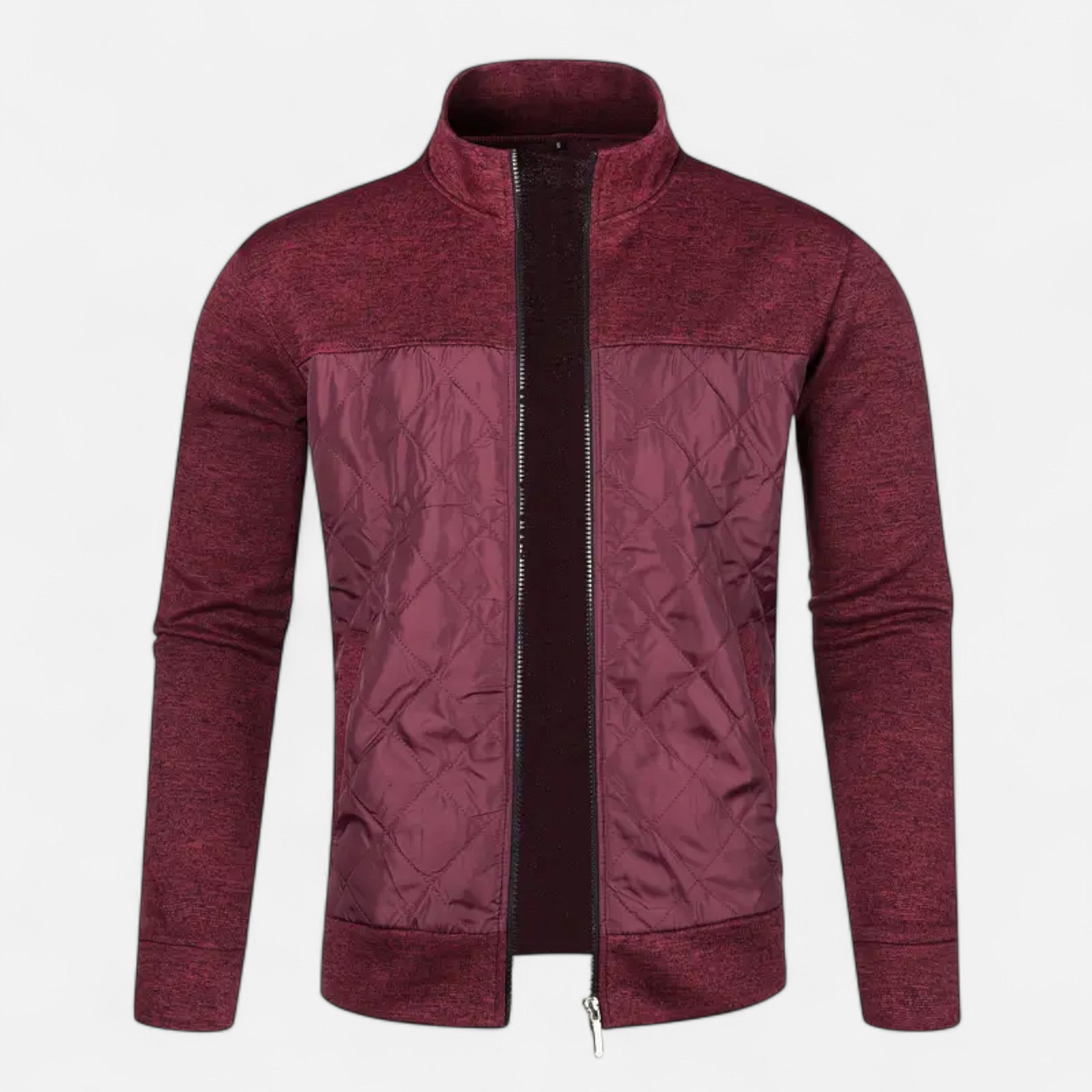 Dorevelle | Men’s Zip Jacket – Refined Knit Autumn Elegance