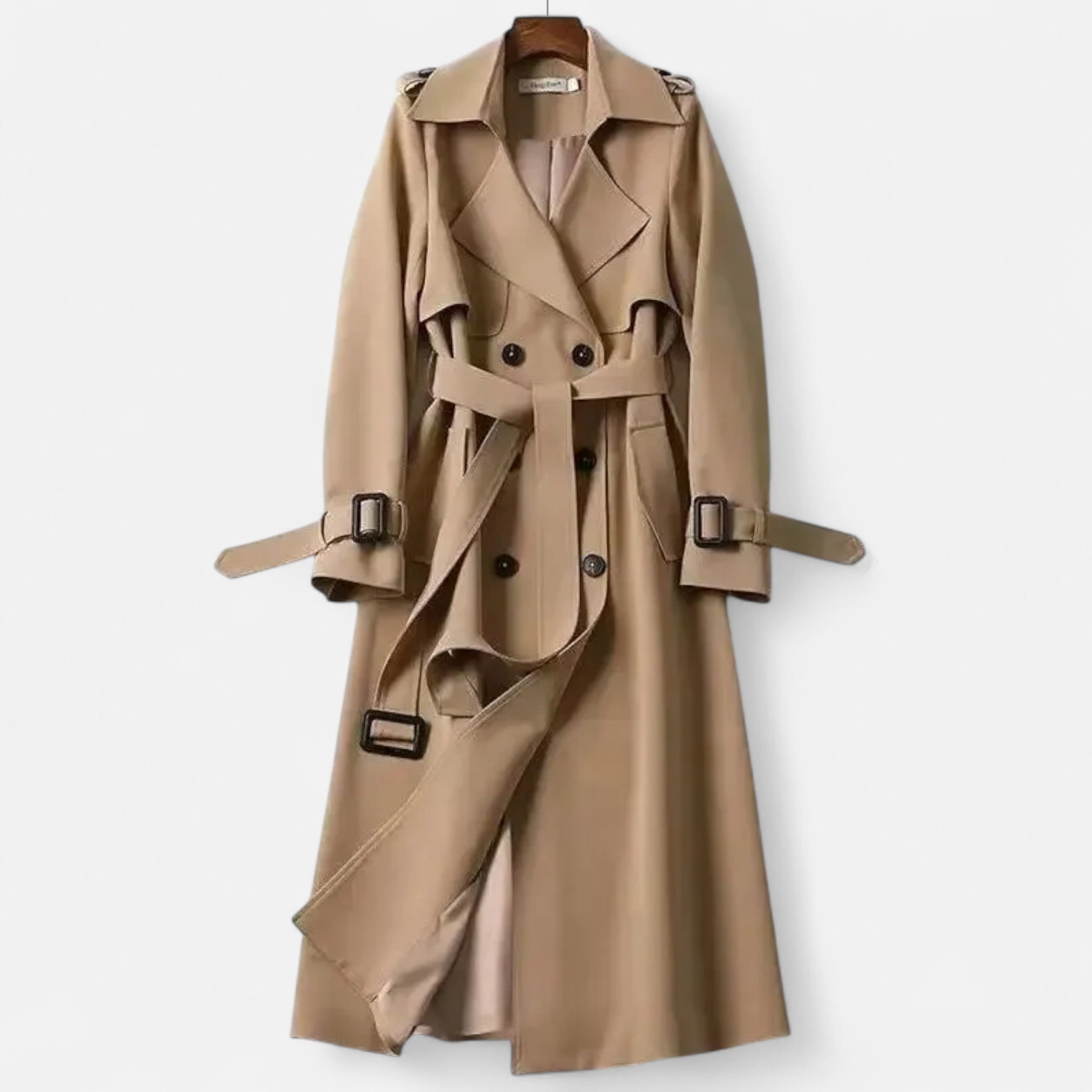 Premium Long Trench Coat – Women’s Classic Tailored Elegance