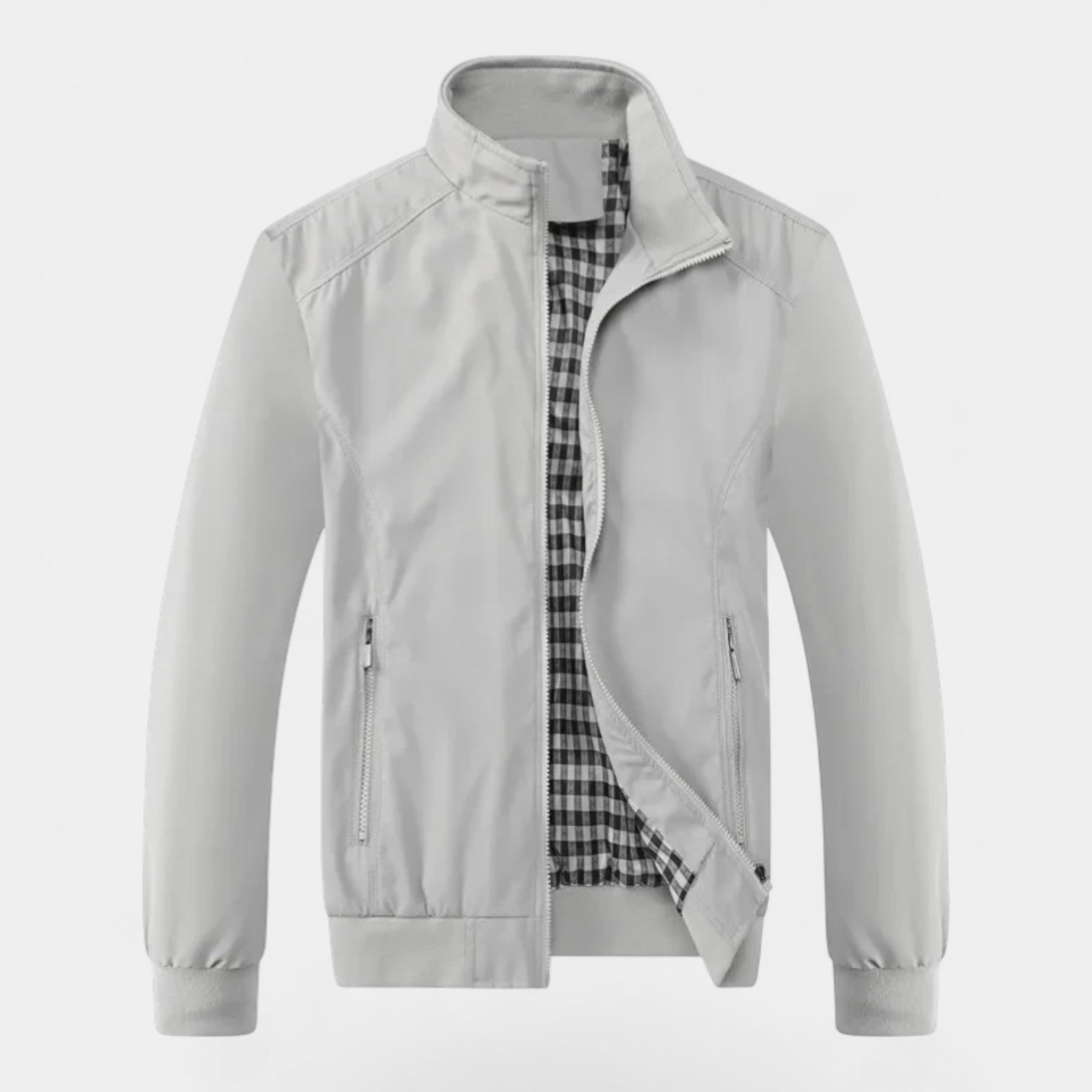 Men’s Lightweight Casual Stand Collar Jacket – Windproof, Stylish & Comfortable