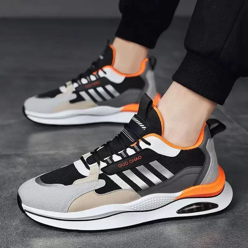 Men’s AirFlex Retro Sneakers – Breathable Cushion & Athletic Style