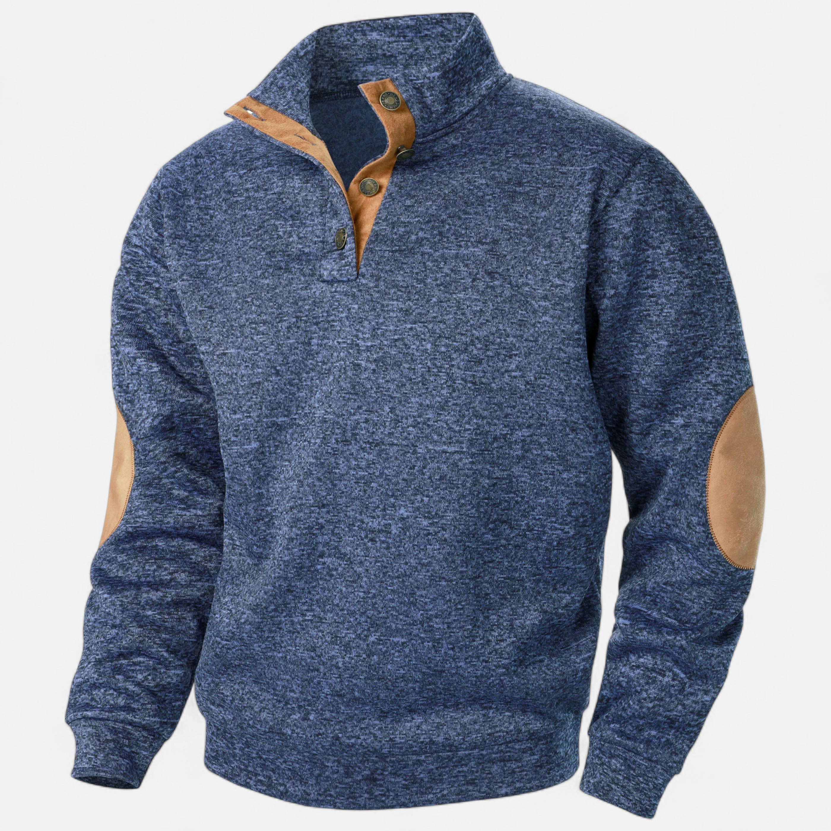 Heritage Quarter-Button Knit Sweater – Warm Rustic Style