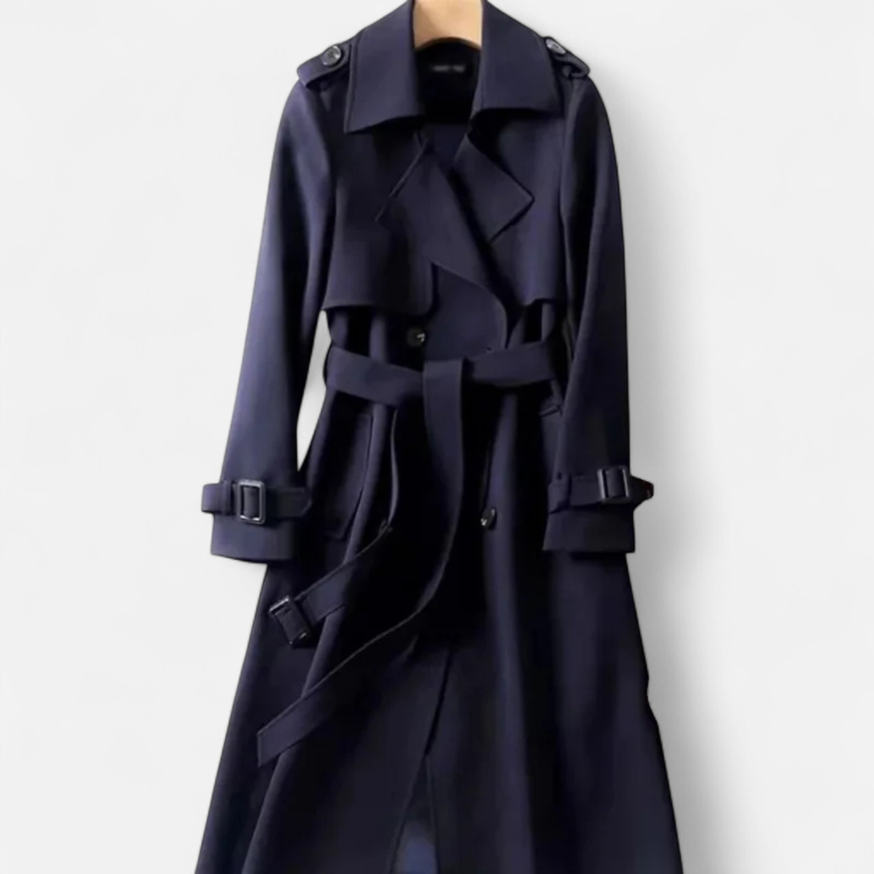 Premium Long Trench Coat – Women’s Classic Tailored Elegance