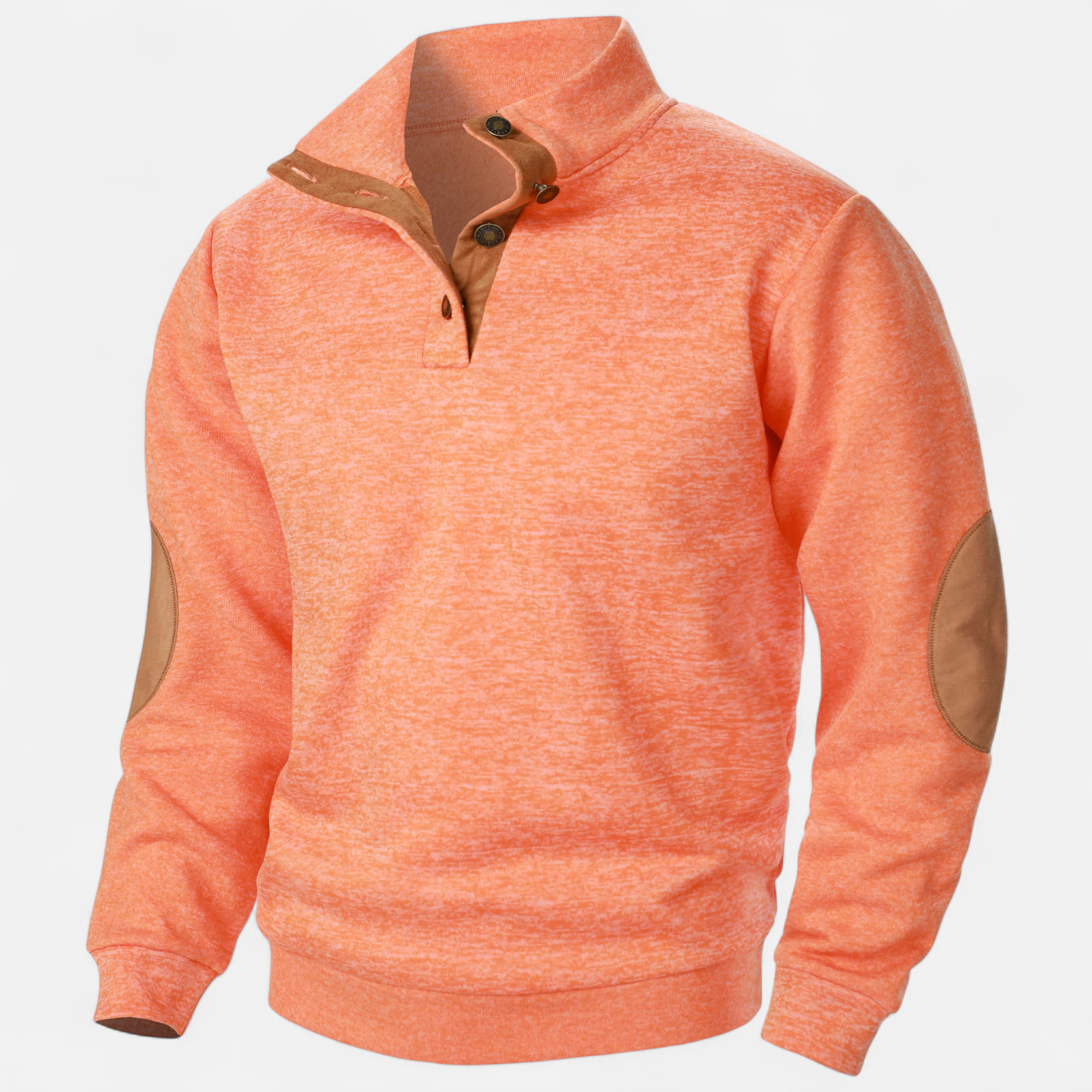 Heritage Quarter-Button Knit Sweater – Warm Rustic Style