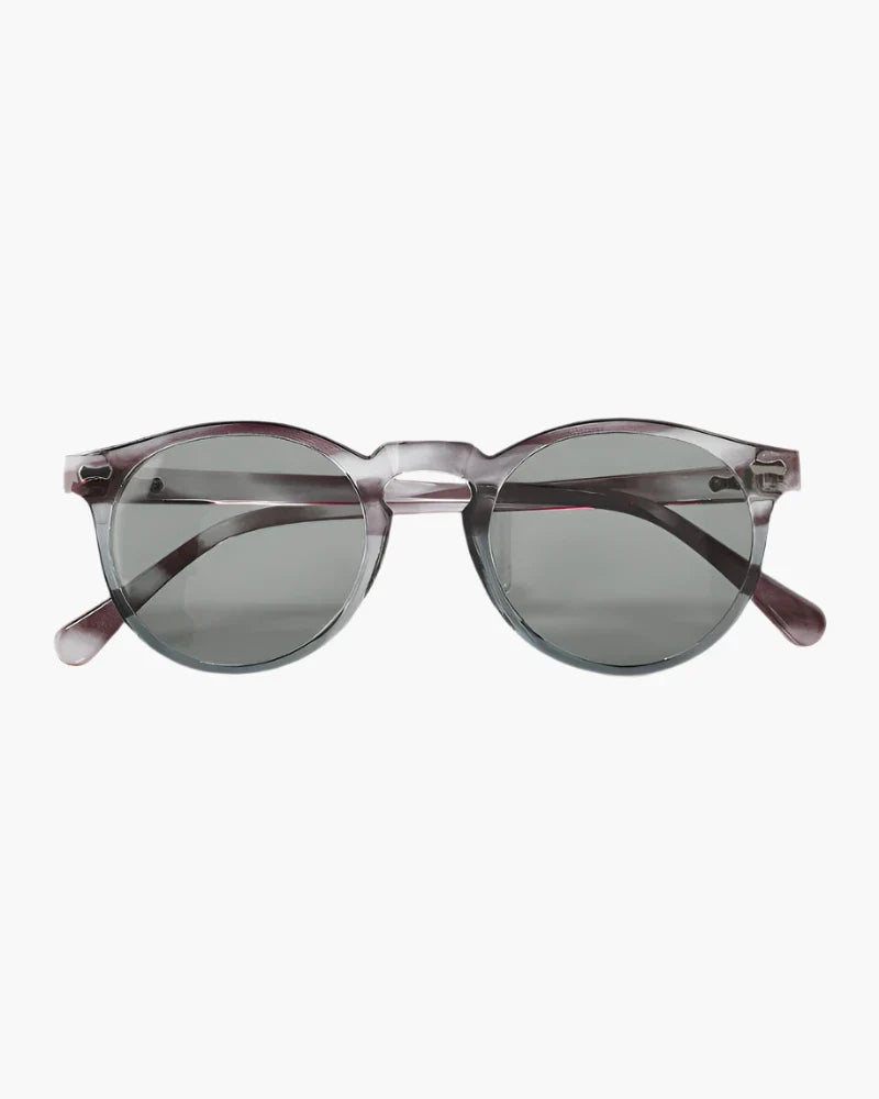 Men’s Round Transparent Frame Sunglasses – Classic UV400 Protection