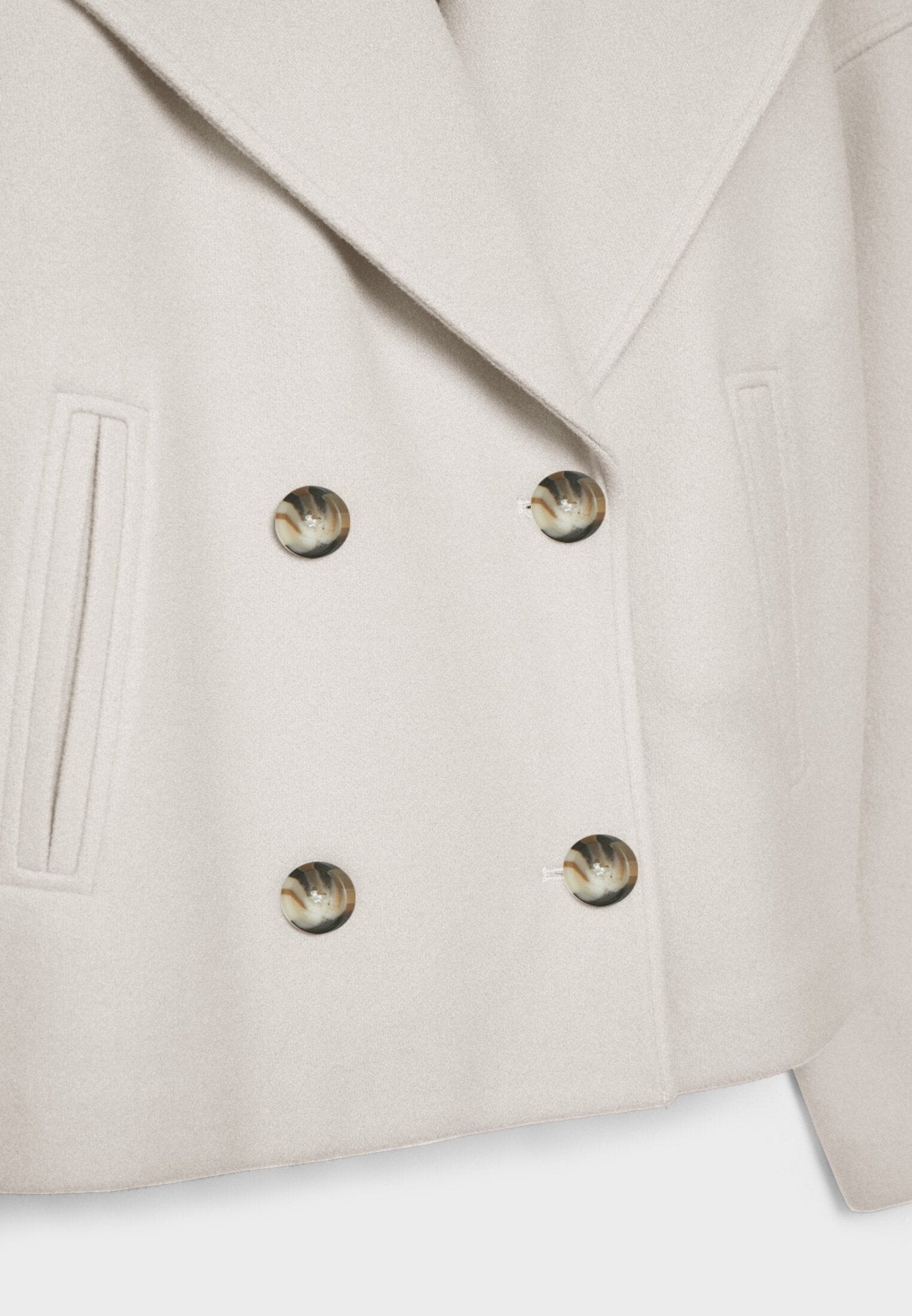 Women’s Short Double-Breasted Jacket – Tailored Fit